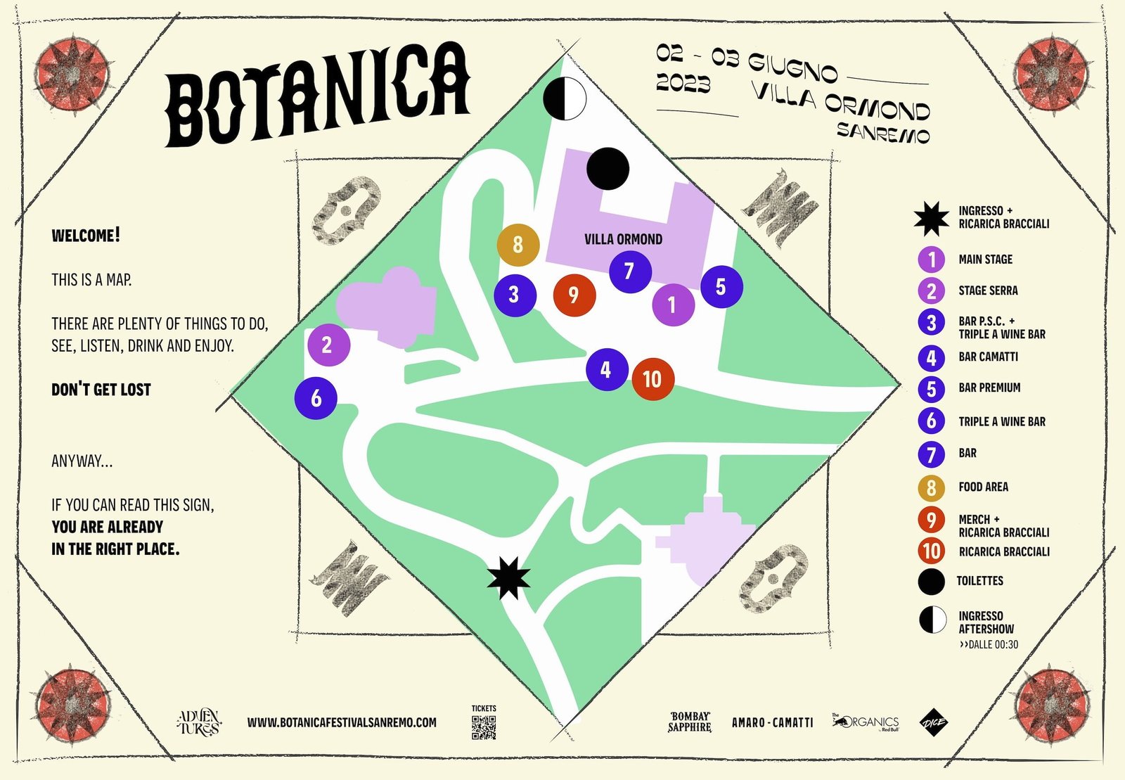stampa mappa botanica