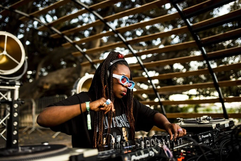 artist gayance djing at botanica festival